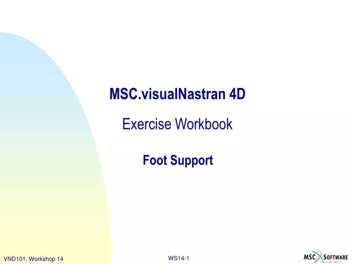 msc visualnastran 4d exercise workbook