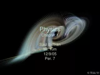 Physics Chapter 1