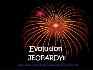 Evolution JEOPARDY!!