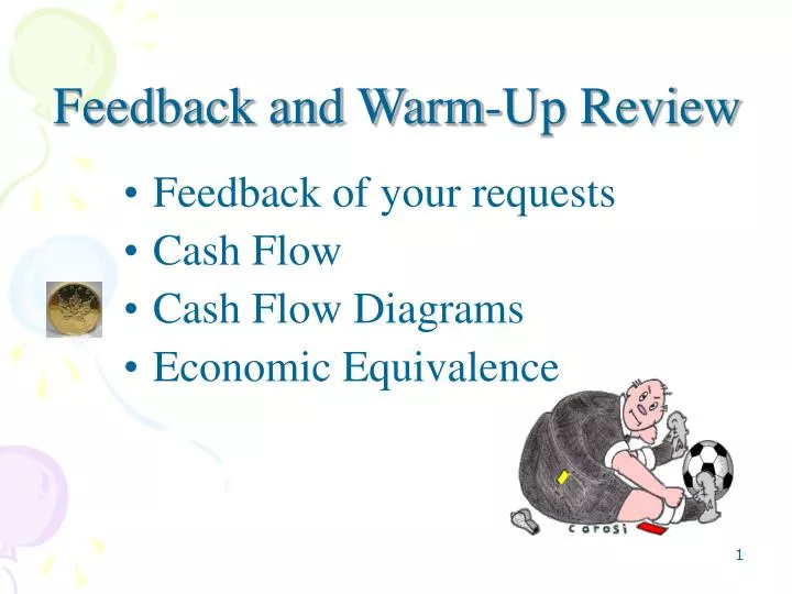 feedback and warm up review