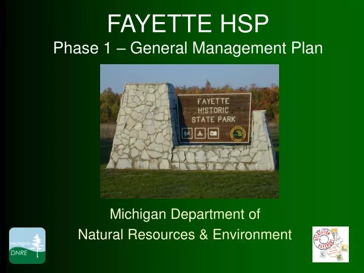 fayette hsp phase 1 general management plan