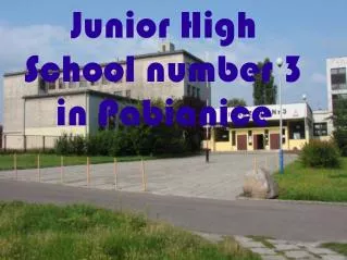 Junior High School number 3 in Pabianice