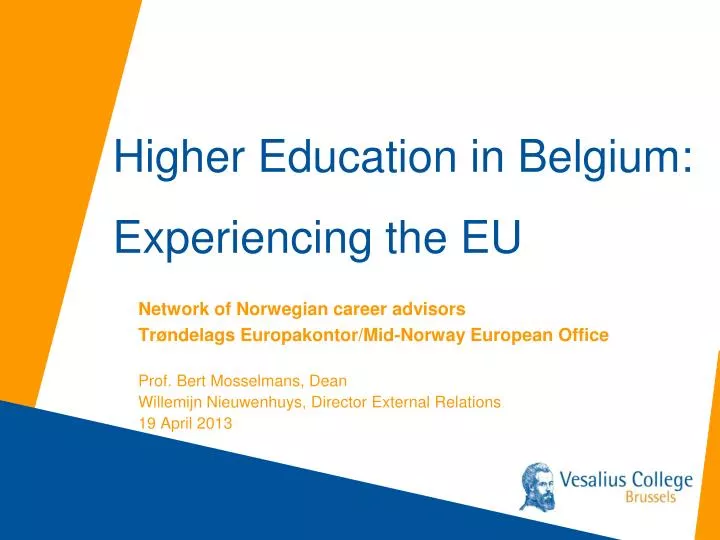 higher education in belgium experiencing the eu