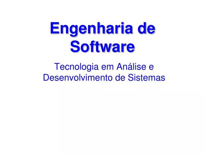 engenharia de software