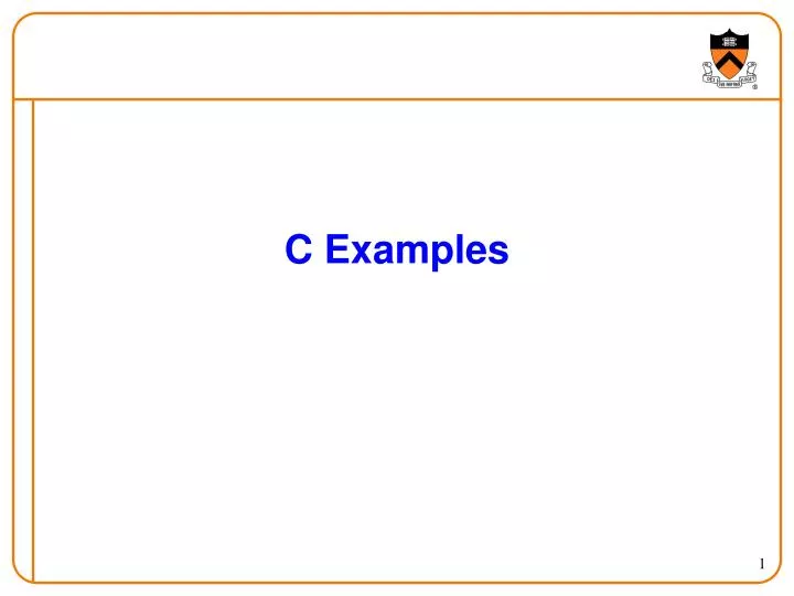 c examples