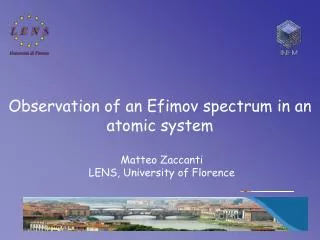 Observation of an Efimov spectrum in an atomic system