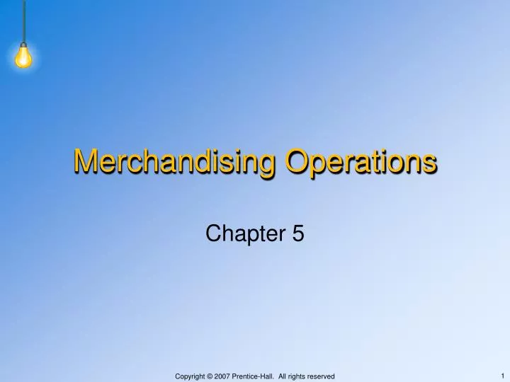 merchandising operations