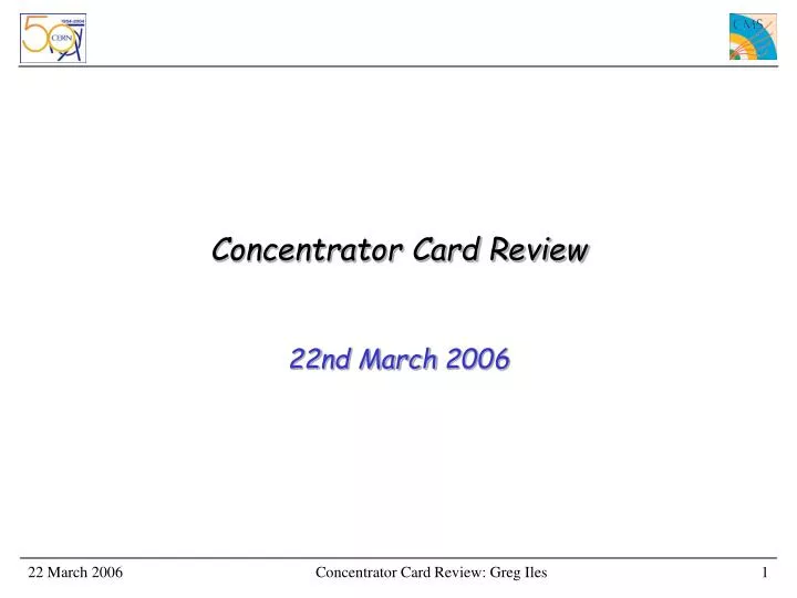 concentrator card review