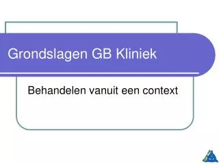 grondslagen gb kliniek