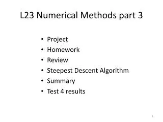 L23 Numerical Methods part 3