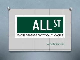 www allstreet org
