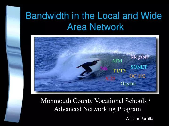 bandwidth in the local and wide area network