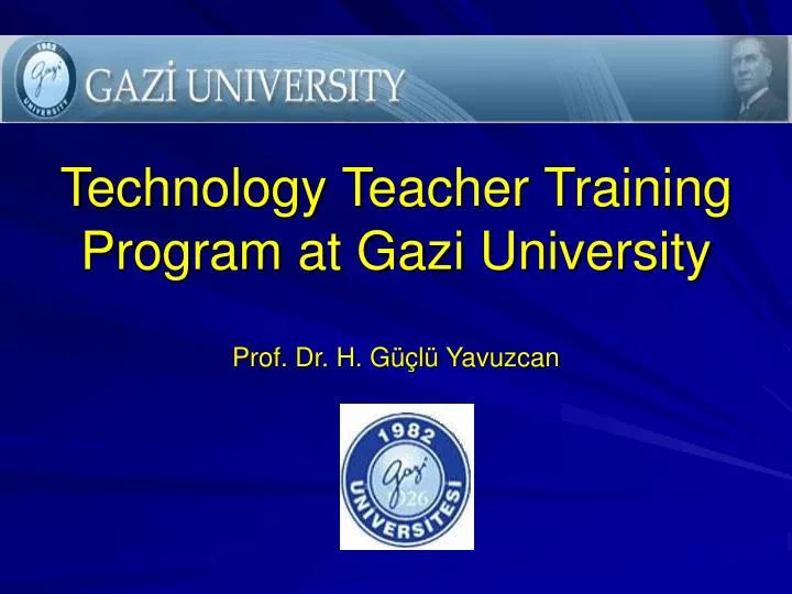 technology teacher training program at gazi university