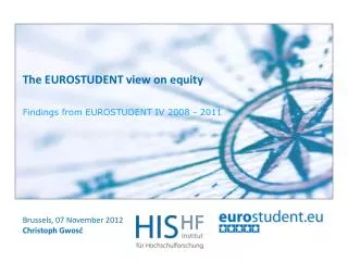 The EUROSTUDENT view on equity
