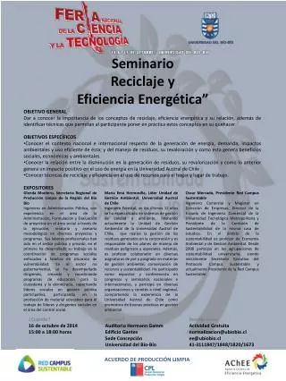 seminario reciclaje y eficiencia energ tica