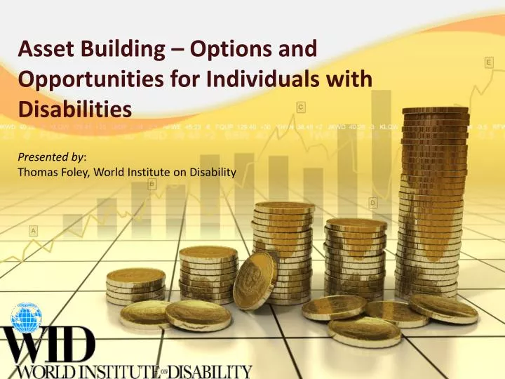 asset building options and opportunities for individuals with disabilities