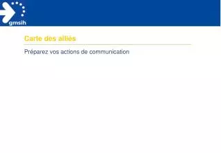 carte des alli s