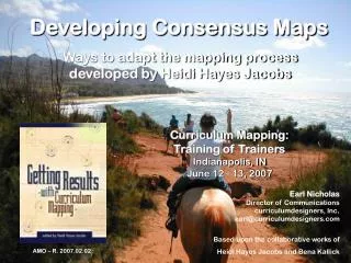 Developing Consensus Maps