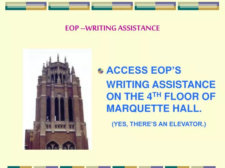 eop writing assistance