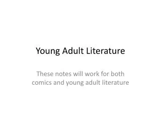 Young Adult Literature