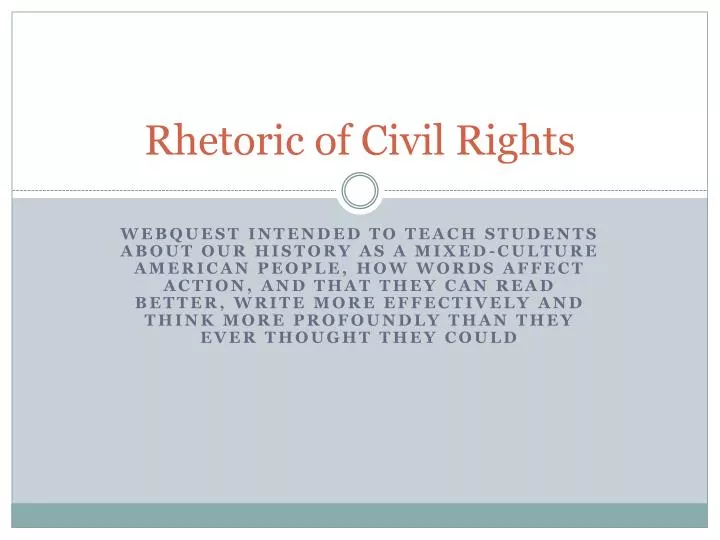 rhetoric of civil rights