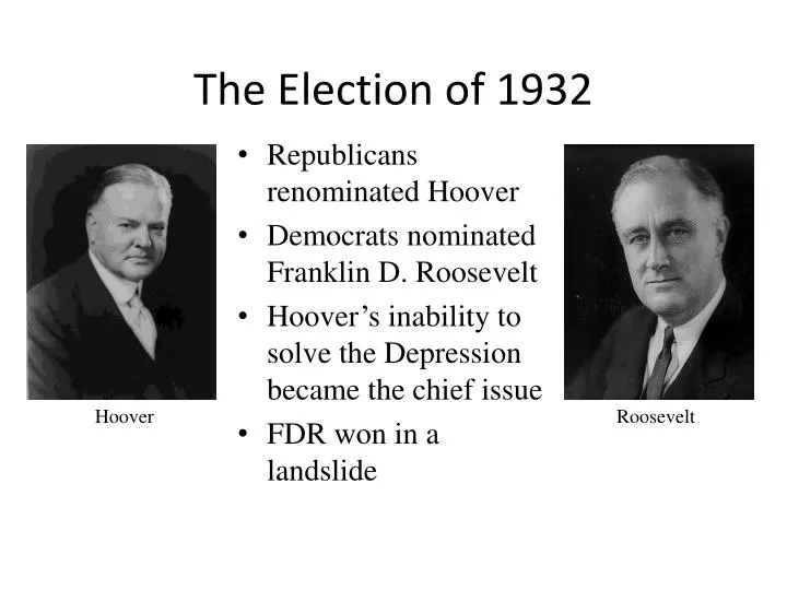 the election of 1932