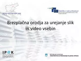 brezpla na orodja za urejanje slik in video vsebin