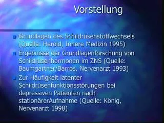 vorstellung
