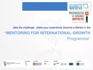 ..take the challenge , share your experience, become a Mentor in the