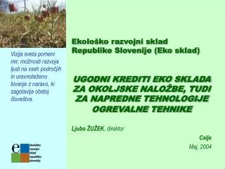 ekolo ko razvojni sklad republike slovenije eko sklad