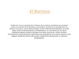 el barroco