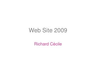 Web Site 2009