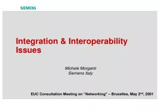 Integration &amp; Interoperability Issues