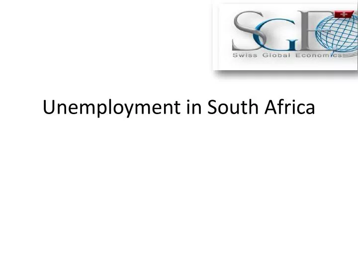 unemployment in south africa