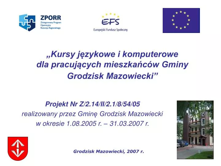 kursy j zykowe i komputerowe dla pracuj cych mieszka c w gminy grodzisk mazowiecki