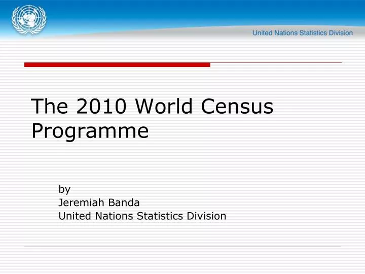 the 2010 world census programme