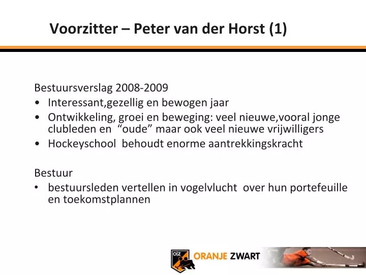 voorzitter peter van der horst 1