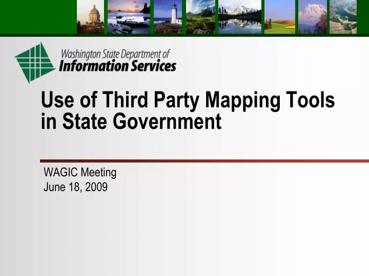 use of third party mapping tools in state government