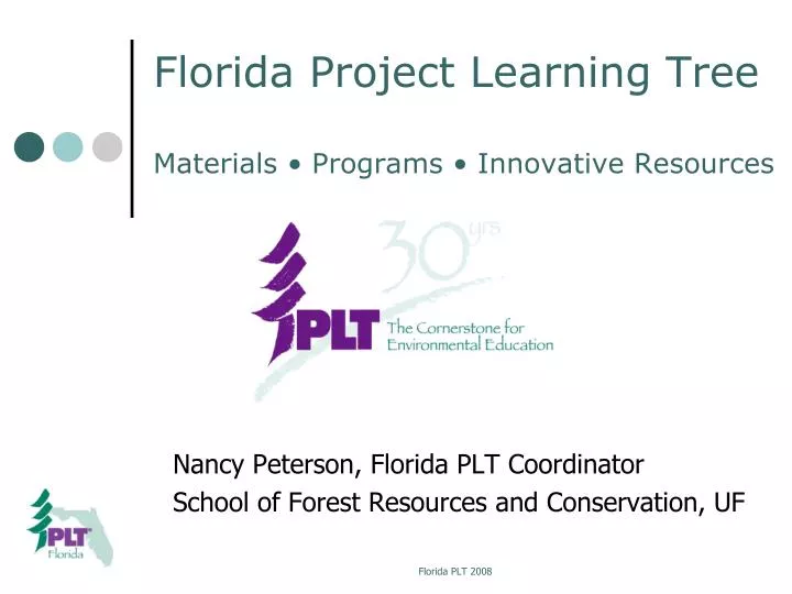florida project learning tree materials programs innovative resources