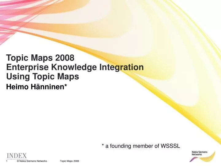 topic maps 2008 enterprise knowledge integration using topic maps