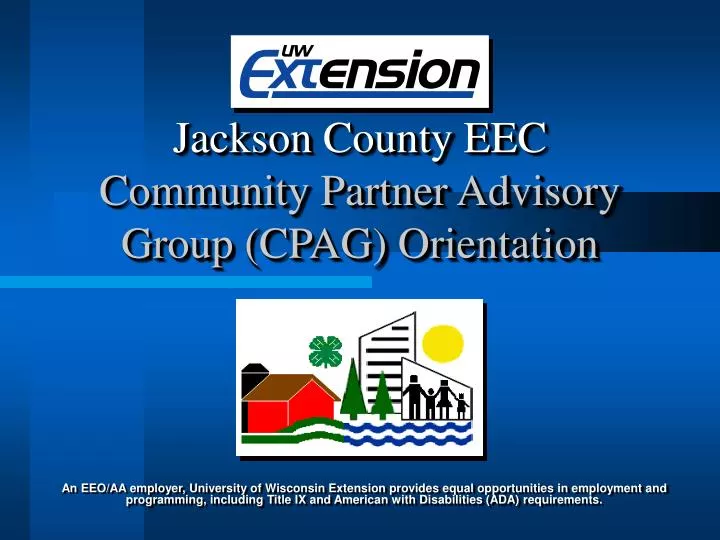 jackson county eec community partner advisory group cpag orientation