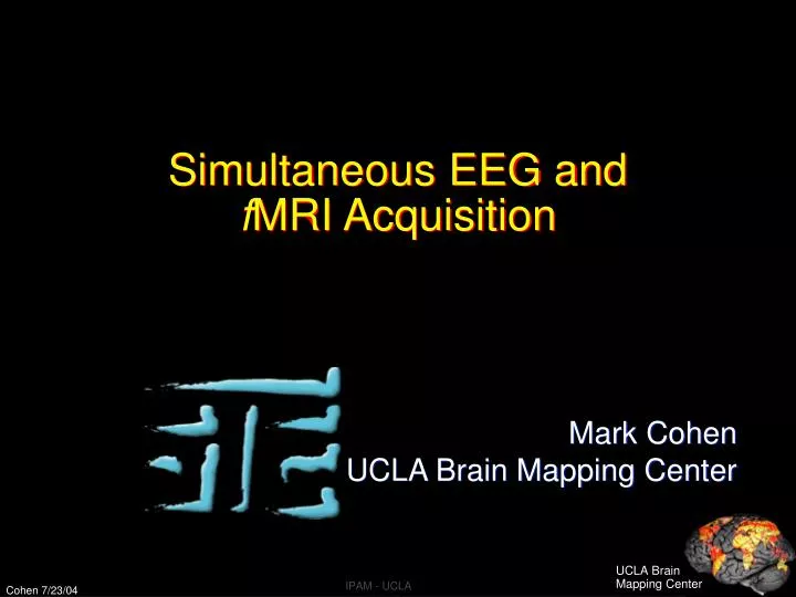 simultaneous eeg and f mri acquisition