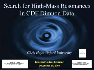 Search for High-Mass Resonances in CDF Dimuon Data