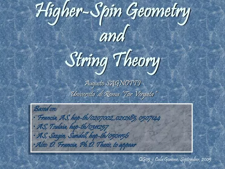 higher spin geometry and string theory