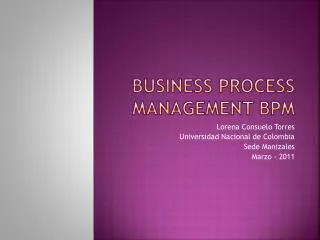 business process management bpm