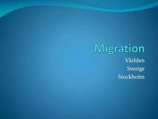 migration