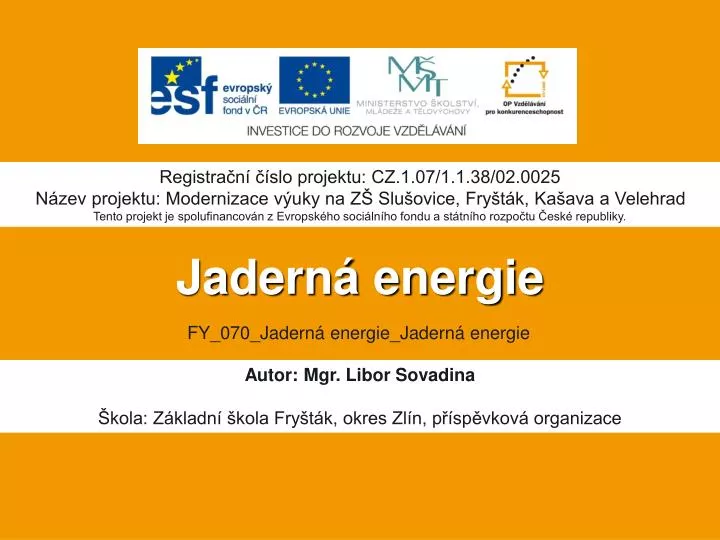 jadern energie