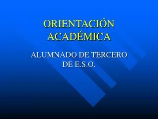 orientaci n acad mica