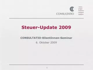 steuer update 2009