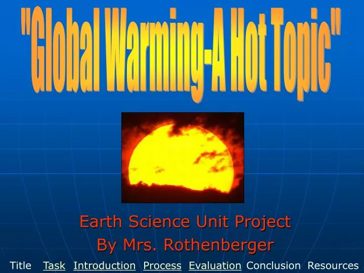 earth science unit project by mrs rothenberger